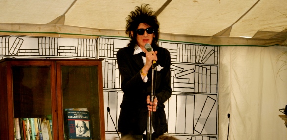 Far from crazy pavements-John Cooper Clarke, Delivers Beasley Street at The Arts Council Stage at The Electric Picnic photo Tony St Ledger