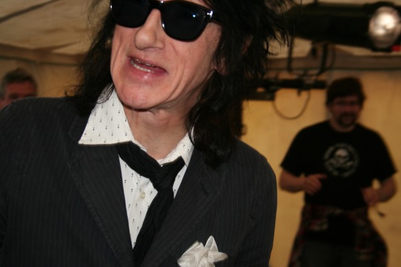 John Cooper Clarke makes his way to The Arts Council Stage at The Electric Picnic