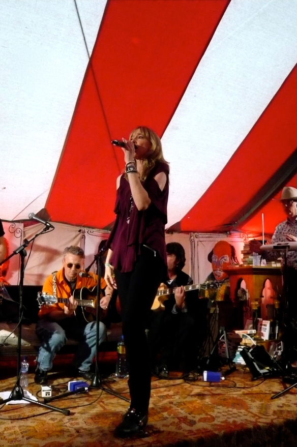 Kitty Ricketts with Cait O'Riordan on vocals at The Electric Picnic with Roddy Doyle and Trouble Pilgrims